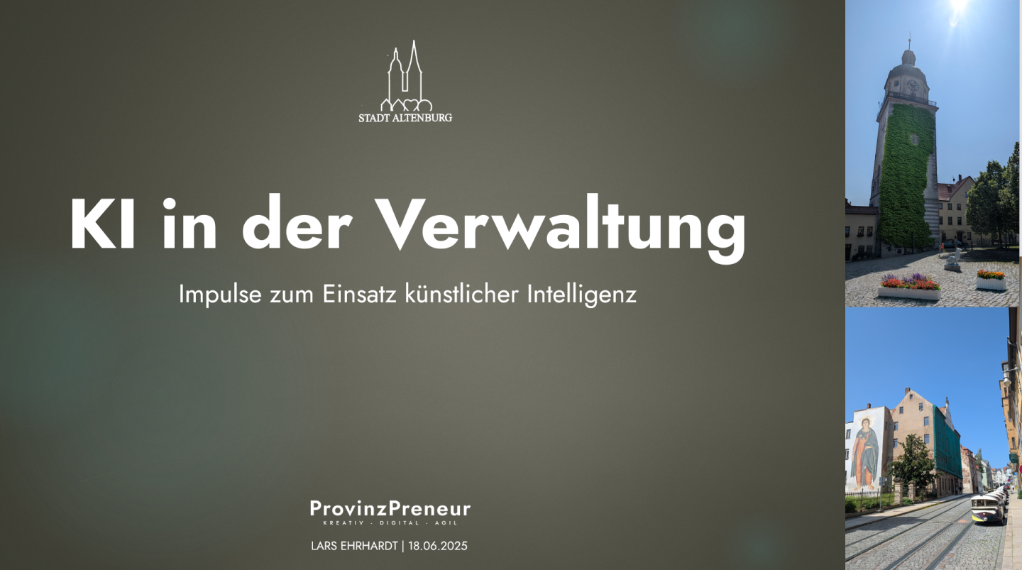 Vortrag: KI in der Verwaltung